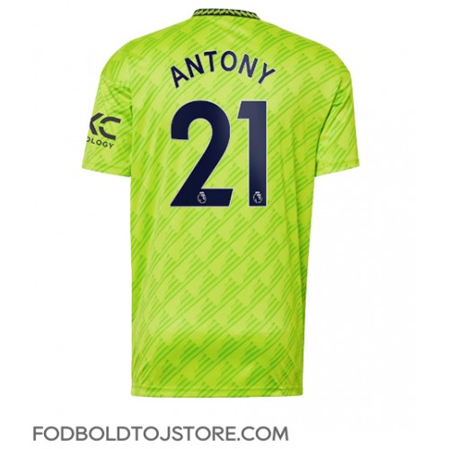 Manchester United Antony #21 Tredjetrøje 2022-23 Kortærmet